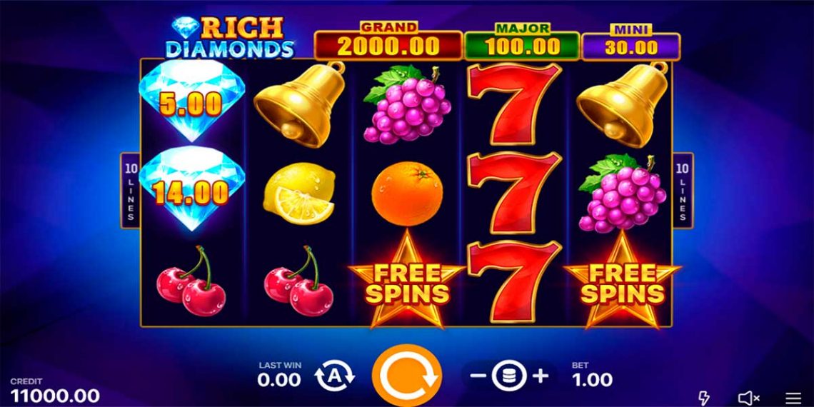 Rich Diamonds: A New Playson Online Slot To Discover With Cashdays Offer